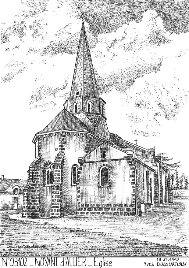 N 03102 - NOYANT D ALLIER - église